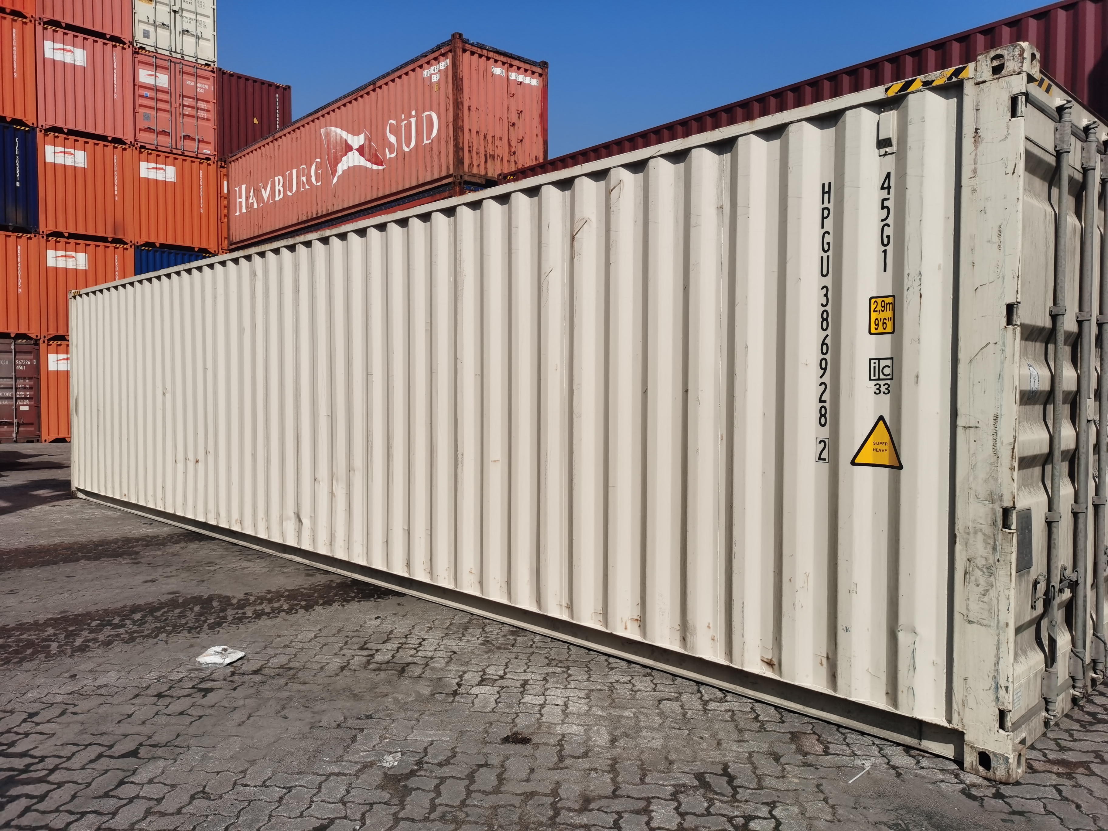 China USED 40ft HC high cube IILC shipping container Service